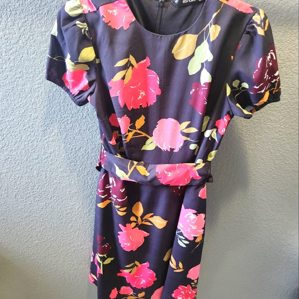 Eshakti fit and flare floral dress EUC size S - 6